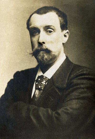 Alphonse Allais (1854-1905) francia újságíró, humorista és költő portréja. alkotó: French Photographer