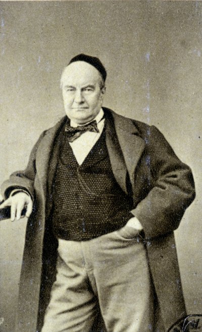 Charles Augustin Sainte Beuve (1804 - 1869) (Sainte-Beuve) író, újságíró és irodalomkritikus portréja. alkotó: French Photographer