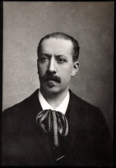 Charles Marie Jean Albert Widor (1844-1937) francia orgonaművész, zeneszerző és tanár portréja. alkotó: French Photographer
