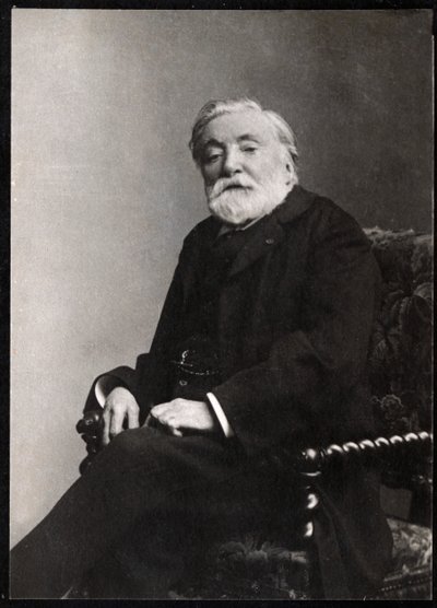 Etienne Charles Henri, Bornier vikomt (1825-1901), francia költő és drámaíró portréja. alkotó: French Photographer