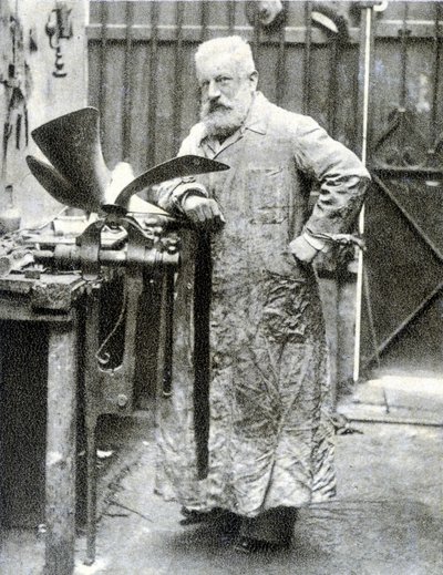 Fernand Forest (1851 - 1914), francia feltaláló (motor, autóalkatrészek...) portréja - fotózás alkotó: French Photographer