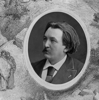 Gustave Dore (1832-83) portréja (f/w fotó) (202837 részlet) alkotó: French Photographer