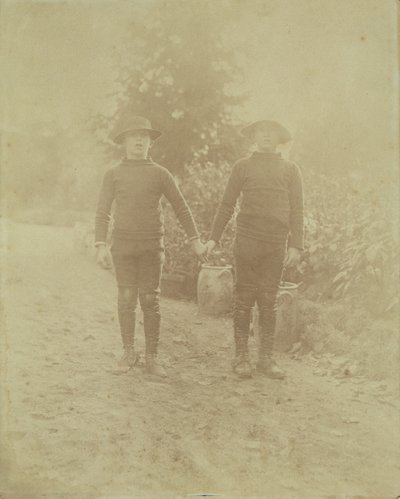 Michel Monet és Jean-Pierre Hoschede portréja alkotó: French Photographer