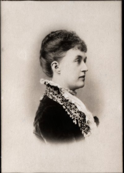 Adelheid Marie Anhalt Dessau hercegnőjének (1833-1916), Luxemburg nagyhercegnőjének portréja. alkotó: French Photographer