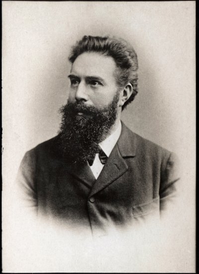 Wilhelm Conrad Roentgen vagy Rontgen (1845-1923) német fizikus portréja. alkotó: French Photographer