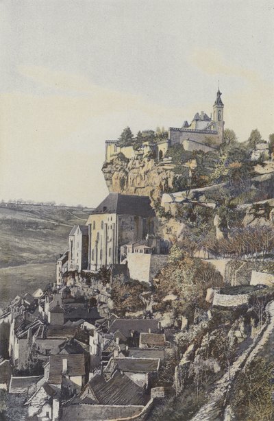 Rocamadour, A szikla és a város, Nézet N alkotó: French Photographer