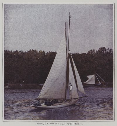 Vitorlás a Szajnán (színes fotó) alkotó: French Photographer