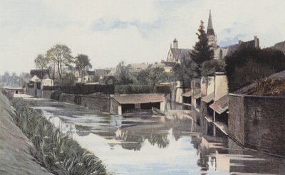 Saint-Calais, Mosdók az Anille partján alkotó: French Photographer