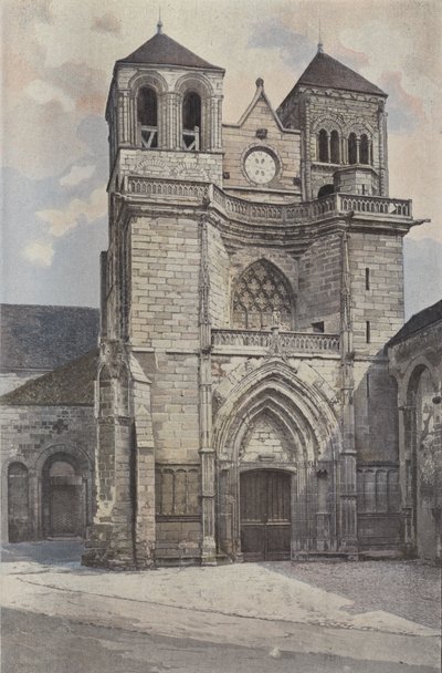 Souvigny, templom, homlokzat O alkotó: French Photographer