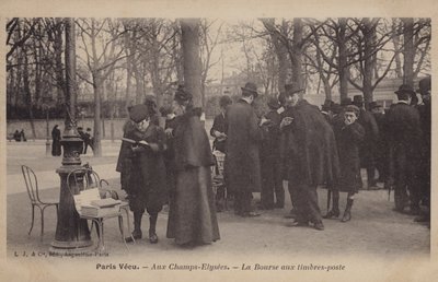 Bélyegpiac a Champs-Elysees-n, Párizsban alkotó: French Photographer