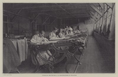 Diákműhely a Beauvais Tapestry Manufacture-ban, Franciaország (f/w fotó) alkotó: French Photographer