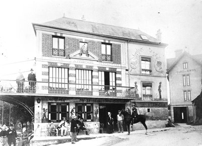 A Hotel Fournaise Chatouban, 1880 körül alkotó: French Photographer
