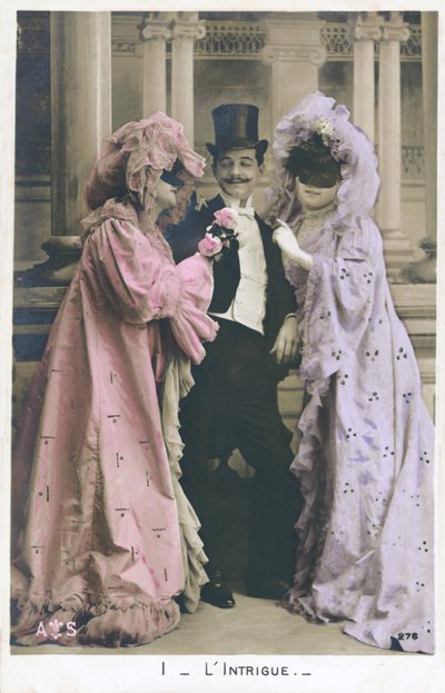 Álarcosbál (színes fotó) alkotó: French Photographer