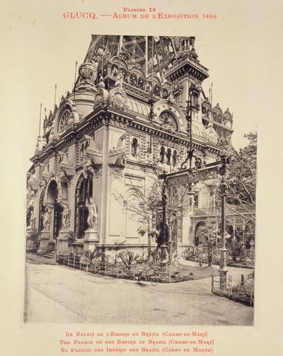 A Brazíliai Birodalom Palotája (Champ-de-Mars) a Glucq, 1889-es párizsi „L