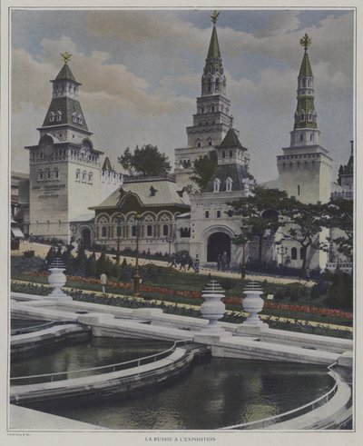 Orosz pavilon az Exposition Universelle 1900-ban, Párizs (színes fotó) alkotó: French Photographer