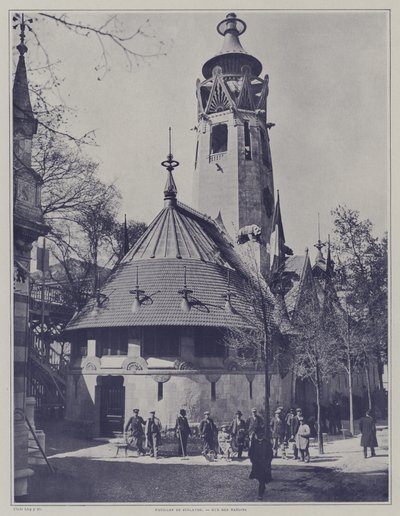 Finnország pavilonja az Exposition Universelle 1900-ban, Párizs (f/w fotó) alkotó: French Photographer