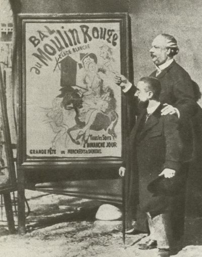 Toulouse-Lautrec a párizsi Moulin Rouge igazgatójával (f/w fotó) alkotó: French Photographer