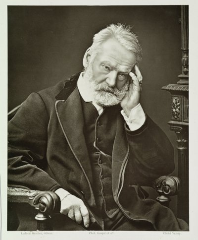 Victor Hugo (1802-85), a Galerie Contemporaine-ből, 1874-78 körül alkotó: French Photographer