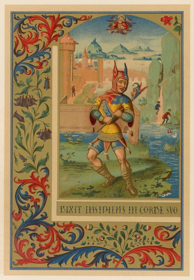 Egy udvari bolond, a 15. századból alkotó: French School