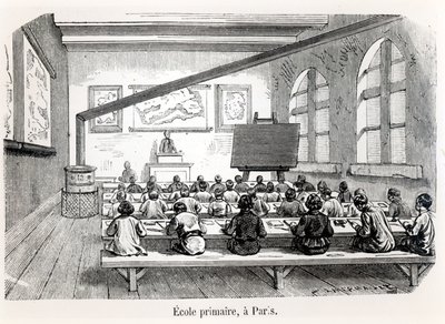 Egy Párizsi Általános Iskola, Almanach du Magasin Pittoresque, 1975 alkotó: French School