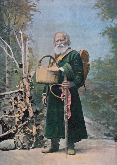 Egy orosz zarándok, huszadik század eleje (színes fotó után) alkotó: French School