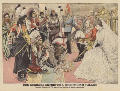Érdekes találkozó a Buckingham-palotában (színes litó) alkotó: French School
