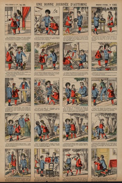 Szép őszi nap (színes metszet) alkotó: French School