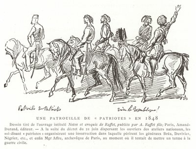 Hazafiak őrjárata, Franciaország, 1848 alkotó: French School
