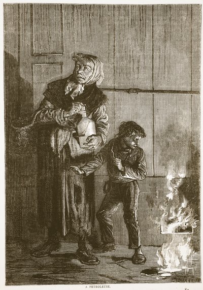 Petroleuse, 1871. április, illusztráció Cassells: A Franciaország és Németország közötti háború története, 1870-1871 alkotó: French School