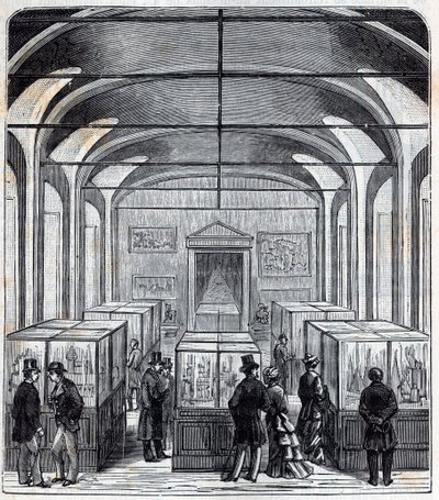 A Conservatoire de Arts et Metiers (Arts-et-Metiers) terme a 19. században - Metszet a „tudományok mindenki rendelkezésére bocsátva – fizika és kémia”-ba, Alexis Clerc - 19. század vége. Magángyűjtemény. alkotó: French School