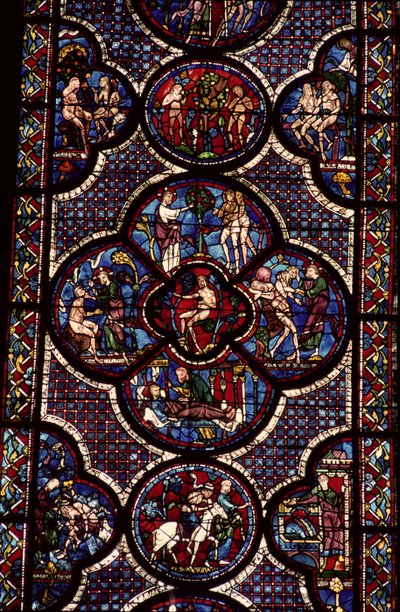 Ádám és Éva ablaka, 13. század (részletesen lásd: 129046) alkotó: French School