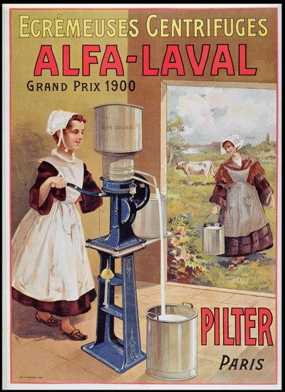 Alfa-Laval krémleválasztók hirdetése, 1905 alkotó: French School