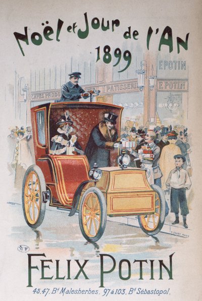 Felix Potin reklámja, 1899. karácsony és újév alkotó: French School