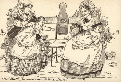 Cumisüveg reklámja (litho) alkotó: French School