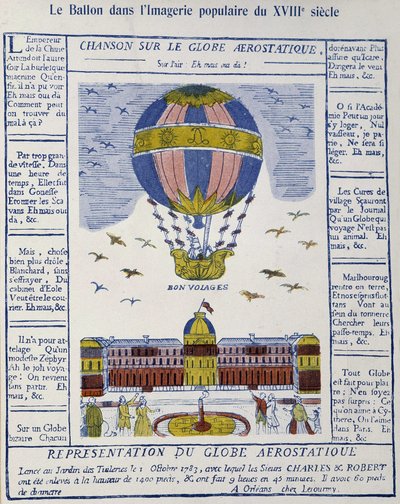 Aerostat: dal az aerosztatikus földgömbön alkotó: French School