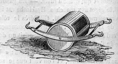 Mezőgazdasági gép: 1860-ban a párizsi mezőgazdasági versenyen bemutatott műtrágyaelosztó ajtó. Metszet a „” Le Monde Illustré”” 172. sz. 1860. július 28-án. alkotó: French School
