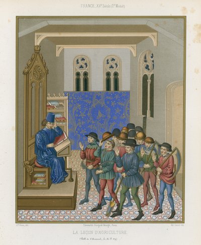 Mezőgazdasági lecke alkotó: French School