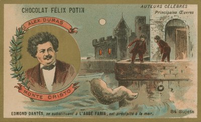 Alexander Dumas és egy jelenet a Monte Cristo grófjából alkotó: French School
