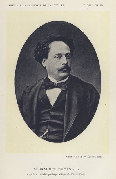 Alexandre Dumas fils (litho) alkotó: French School