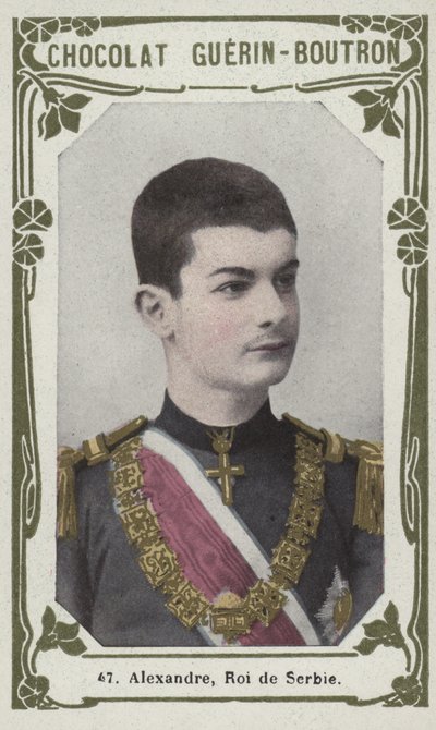Sándor, szerb király (színes fotó) alkotó: French School