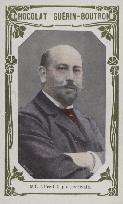Alfred Capus, ecrivain (színes fotó) alkotó: French School