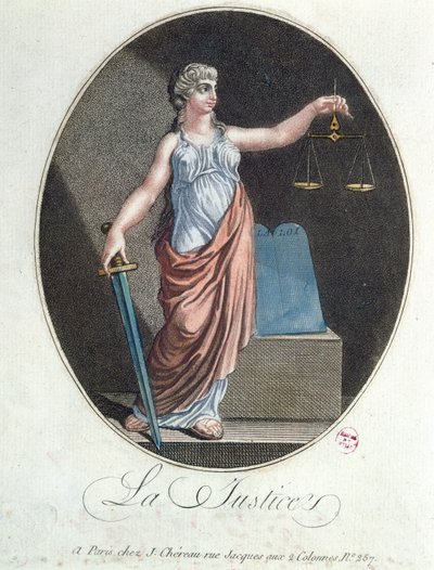 Az igazságosság allegóriája, J. Chereau, Párizs, 1792 alkotó: French School