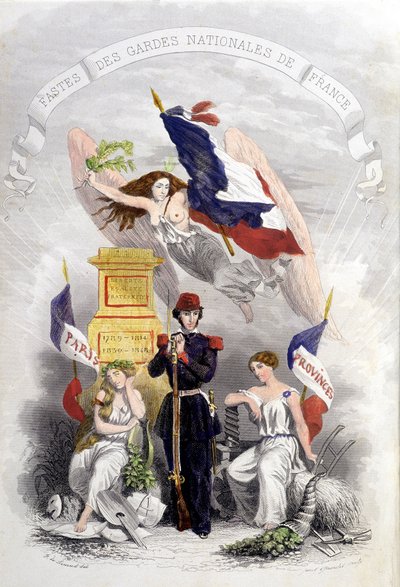 A francia forradalmak allegóriája alkotó: French School