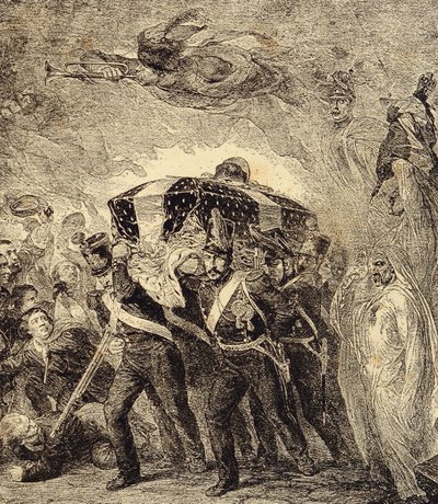 Allegory of the return of french emperor Napoleon Bonaparte