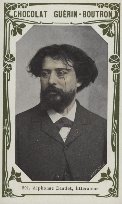 Alphonse Daudet, irodalomtudós (színes fotó) alkotó: French School