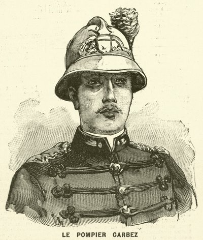 Alphonse Garbez, francia tűzoltó (metszet) alkotó: French School
