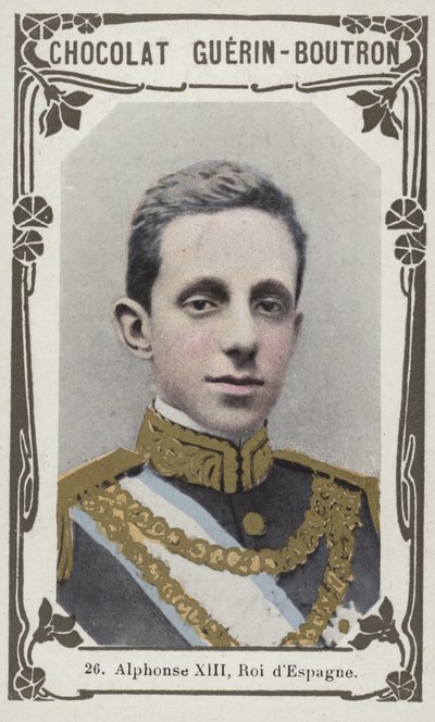 Alphonse XIII, Roi dEspagne (színes fotó) alkotó: French School