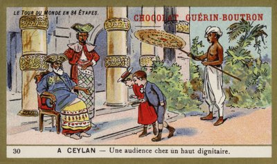 Magas méltósággal rendelkező közönség, Ceylon (chromolitho) alkotó: French School