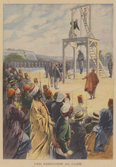 Egy kivégzés Kairóban, Egyiptomban alkotó: French School