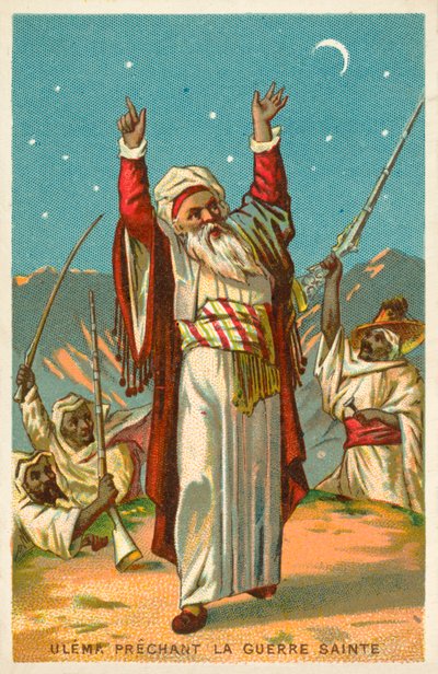 Egy ulama dzsihádot prédikál (chromolitho) alkotó: French School